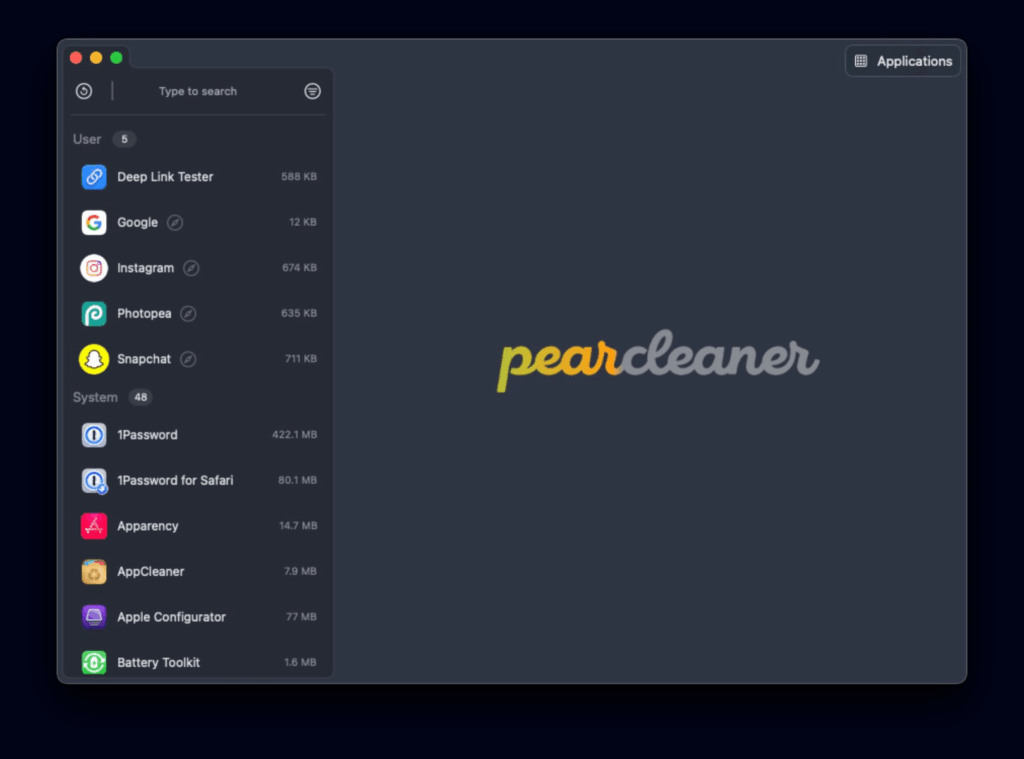 Pearcleaner - 免费免费免费 - 体积仅 210KB 的卸载工具 1 1747705760 image